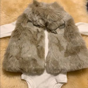 Faux Fur Toddler Vest